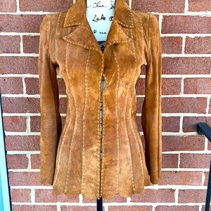 Women's Tan Suede Jacket
